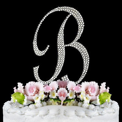 swarovski crystal cake topper