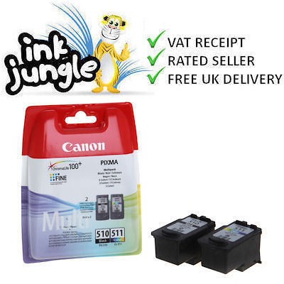   Canon PG510 Black & CL511 Colour Ink Cartridge For PIXMA MP250 Printer