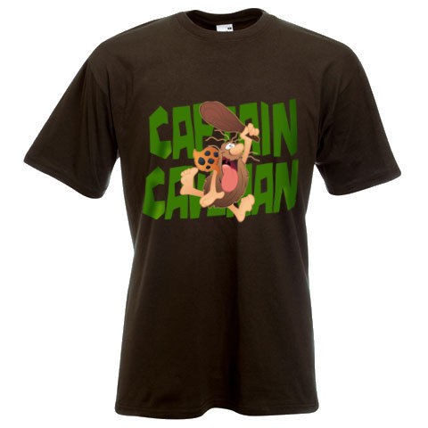 Captain Caveman Adult Character T Shirt Retro Cartoons