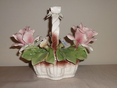 capodimonte flower basket in China & Dinnerware