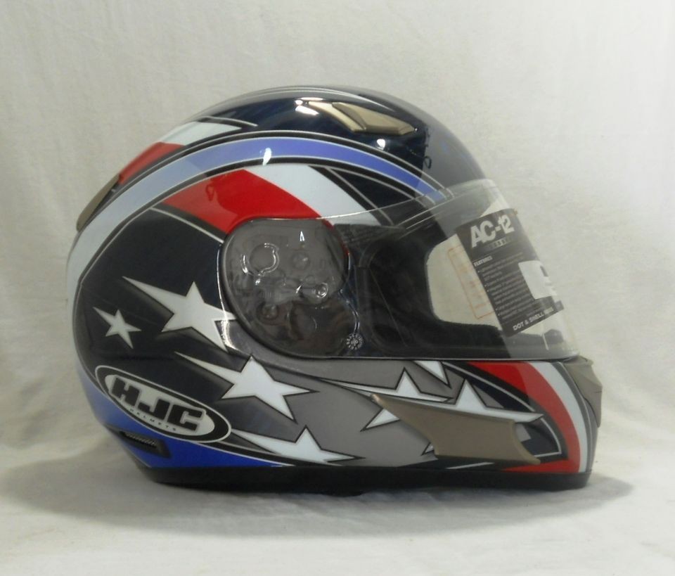   ADULT XLG AC 12 CARBON ELBOWZ MC 5 FULL FACE MOTORCYCLE HELMET *NWOT