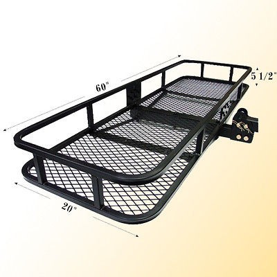   Travel Cargo Basket Carrier for Truck Trailer Receiver Hitch Rack