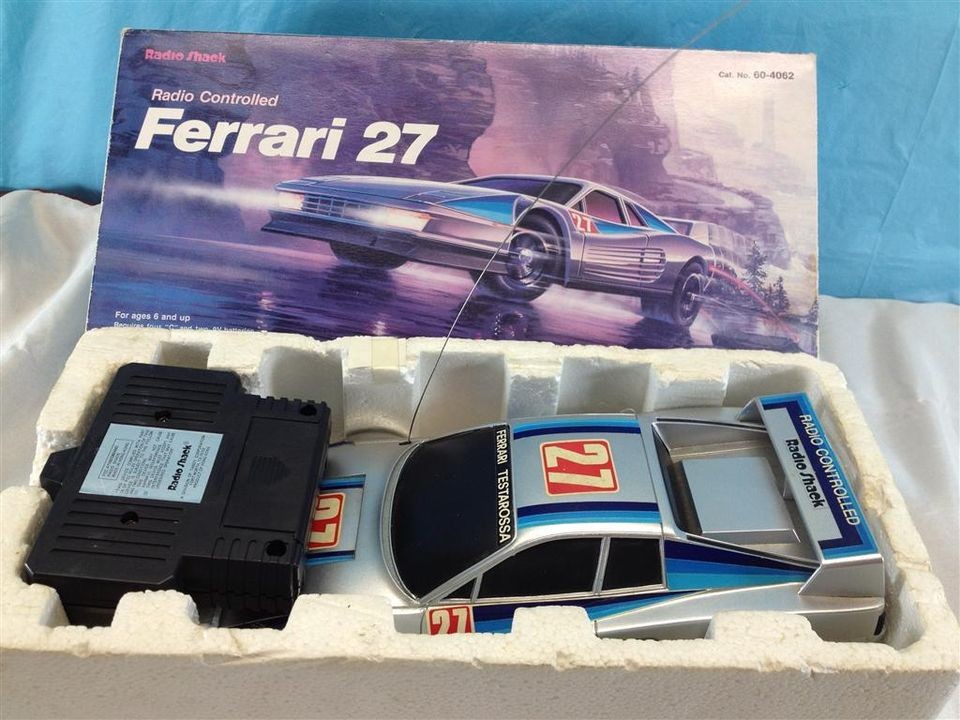 Very Rare Radio Shack Tandy Corp FERRARI 27 Radio Controlled Car in 