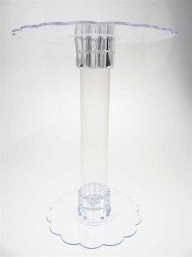   Acrylic Cake Cup Cakes Pedestal Riser Platter Base Centerpiece Stand