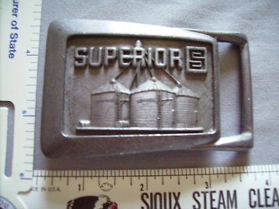 Superior Silo Vintage Belt Buckle Grain Corn Concrete Stave Silos 