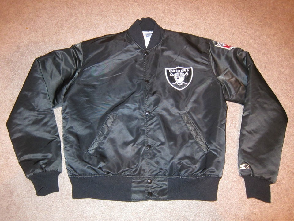 Rare Vintage 80s NFL Oakland Raiders Starter Satin Jacket Mens Size 