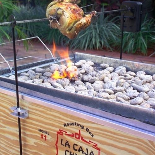 ROTISSERIE & SPIT GRILL FITS LA CAJA CHINA PIG ROASTER