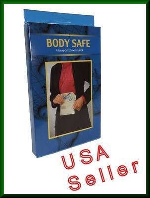 Hidden Money Belt Travel Security Belt Pouch Ships From USA Body Safe 