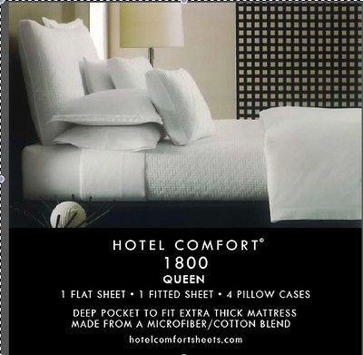 1800 Thread Count Queen Bed Sheet Set  Checkered