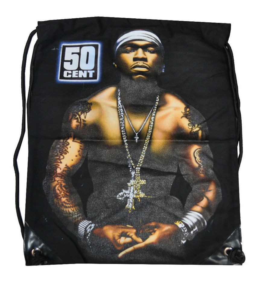 50 Cent Chains Hip Hop/ School / Gym / Pull Cord Bag (G2)