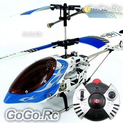 3CH RC Mini Metal Helicopter with Gyro Swift SH V Max 6020 1   Blue 