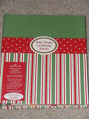 HALLMARK Holiday Refillable Recipe Organizer New