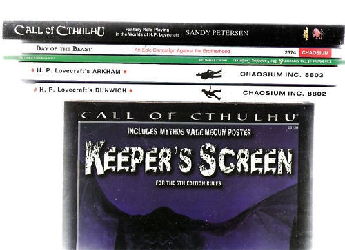 CALL OF CTHULHU VARIOUS EDITIONS ADVENTURES RULES MULTI