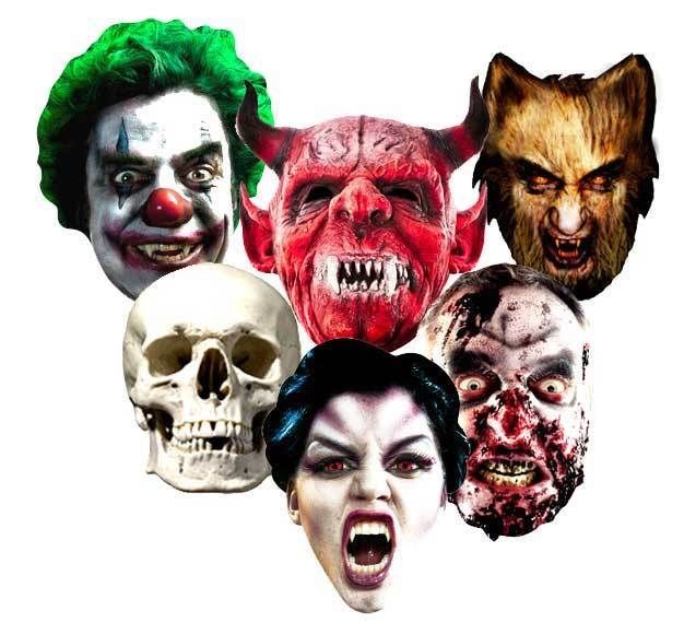 HALLOWEEN Party Face Masks scary horror mask monsters zombie trick or 