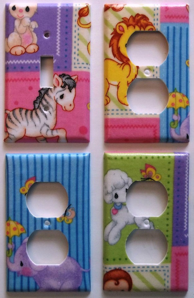   Moments Animals Zebra Light Switch Outlet Bedroom Wall Decor Baby Girl