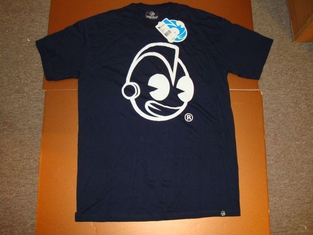 Kidrobot Classic Toy Robot Head Logo Navy Graphic T Shirt ~ KID ROBOT 