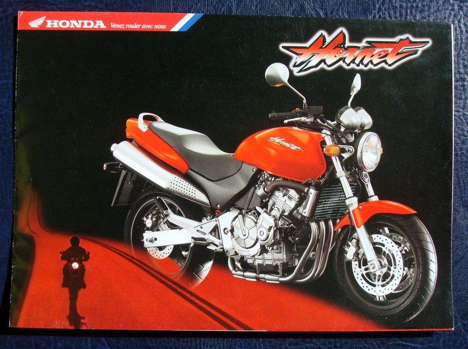 HONDA HORNET 600cc TYPE F   SALES BROCHURE   MOTOR CYCLE   FRENCH TEXT
