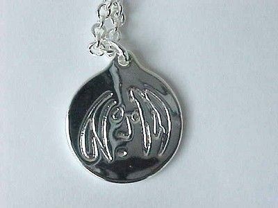 Beatles John Lennon Self Portrait Imagine Silver Necklace