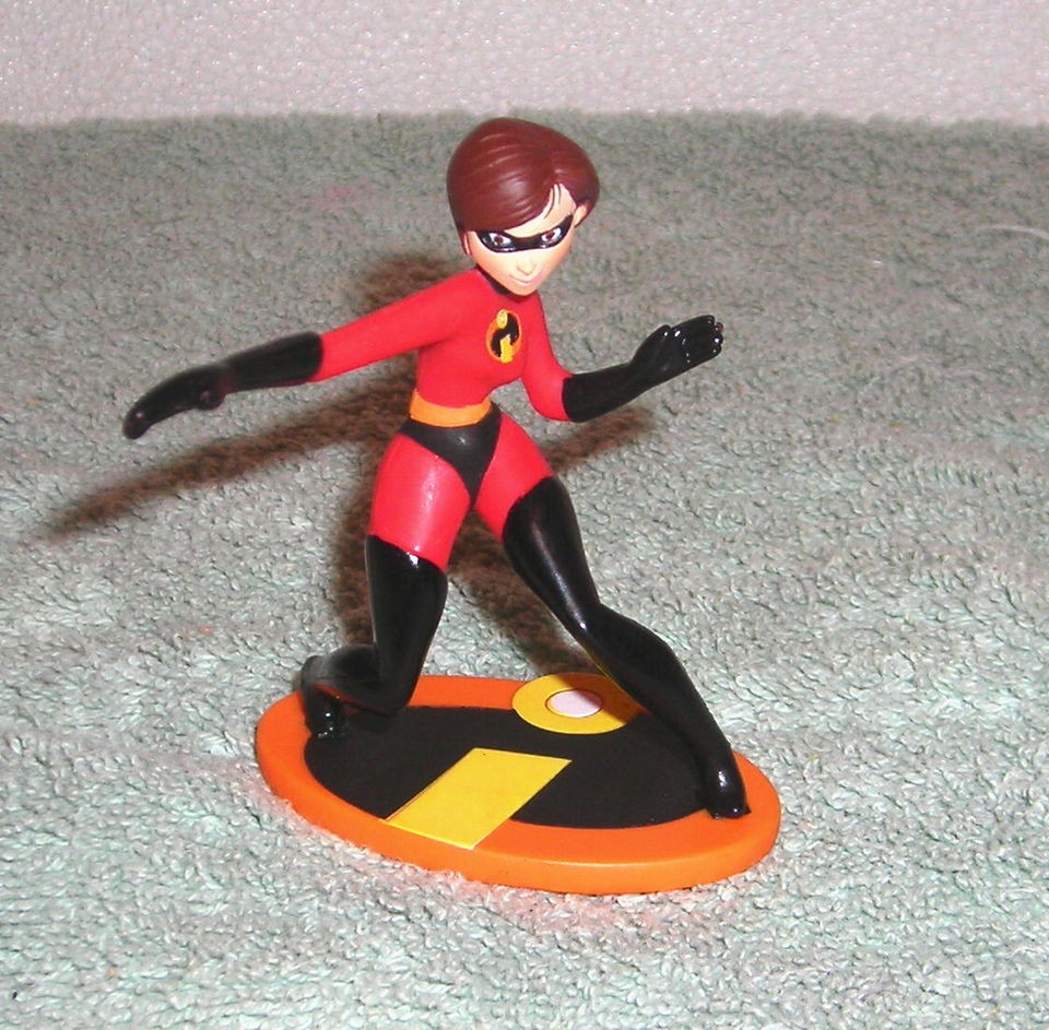 DISNEY THE INCREDIBLES MRS. INCREDIBLE 3.25 PVC MINI TOY FIGURE