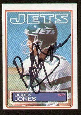 Bobby Jones signed autograph auto 1983 Topps Football Trading card