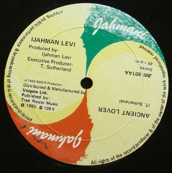 IJAHMAN LEVI Ancient Lover ORIGINAL JAHMANI 12 LISTEN