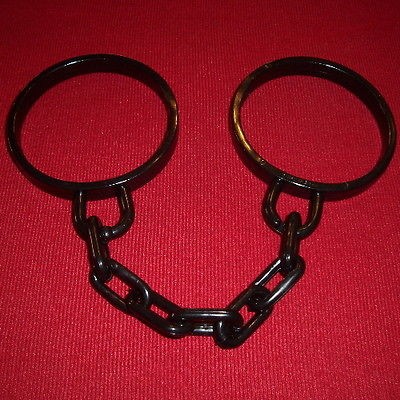 3sets Wrist Shackles Hand Cuffs Convict Prisoner Halloween Costume 