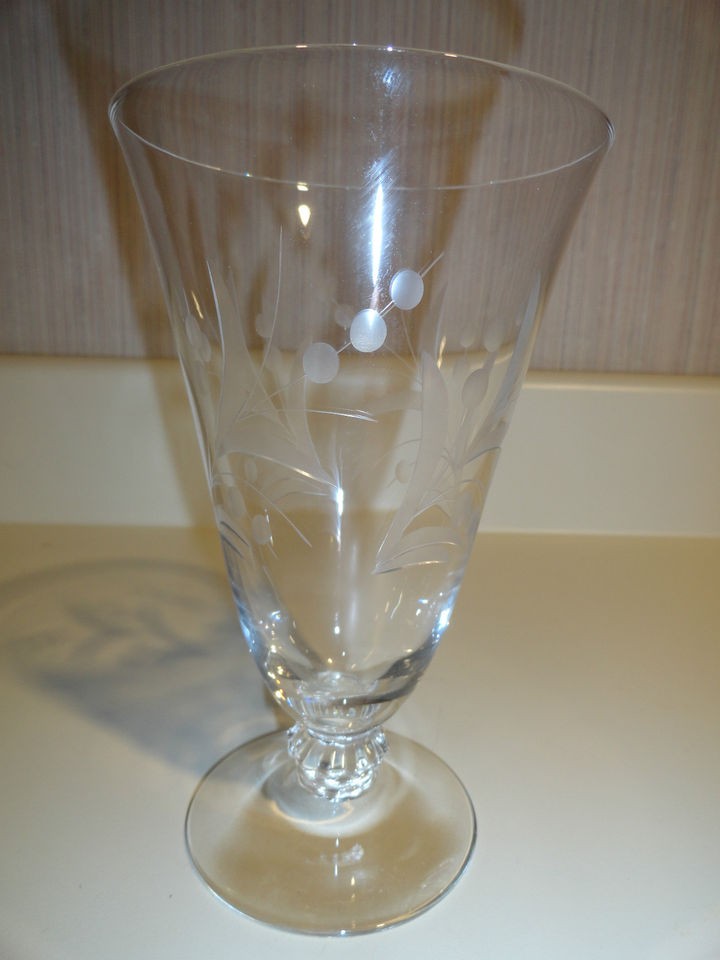 VINTAGE ELEGANT FOSTORIA CYNTHIA ETCHED ICE TEA TUMBLER