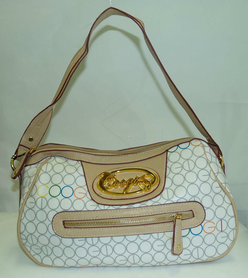 COOGI Cathy Group Vinyl Satchel White Handbag