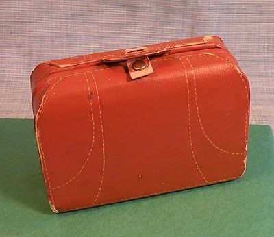 OLD Cardboard Doll Suitcase Christmas Candy Container