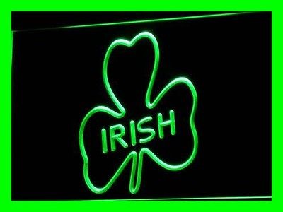 i486 g Shamrock Irish Pub Bar Club NEW Neon Light Sign