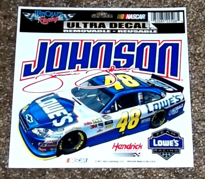   Johnson #48 Nascar Racing Ultra Decal / Sports Bumper Sticker