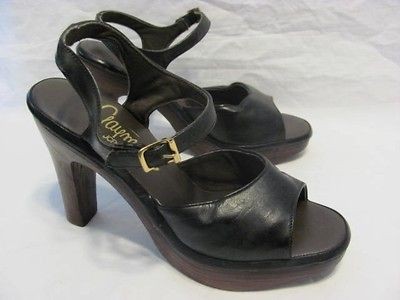 Vintage 70s Gaymode  Platform Sandal Pump Heel Women sz 6.5