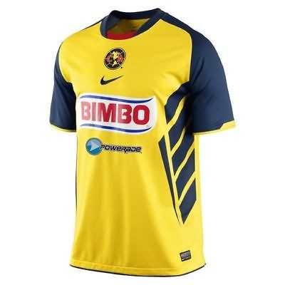 NWT NIKE Dri Fit Club America Home Jersey Bimbo Corona Yellow NEW