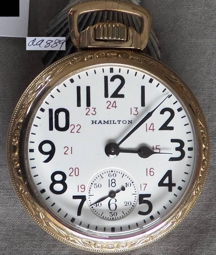 Hamilton Model 992B, 21 Jewel, Canadian Dial & Case Railroad Grade 