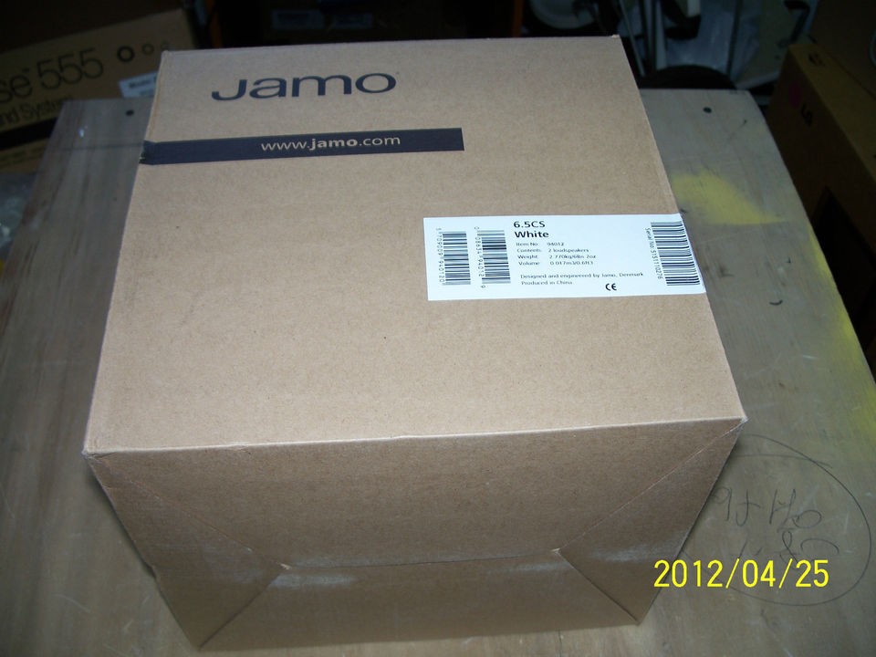 Jamo Pair 6.5CS Center Speaker In Ceiling White with temp plates NEW 