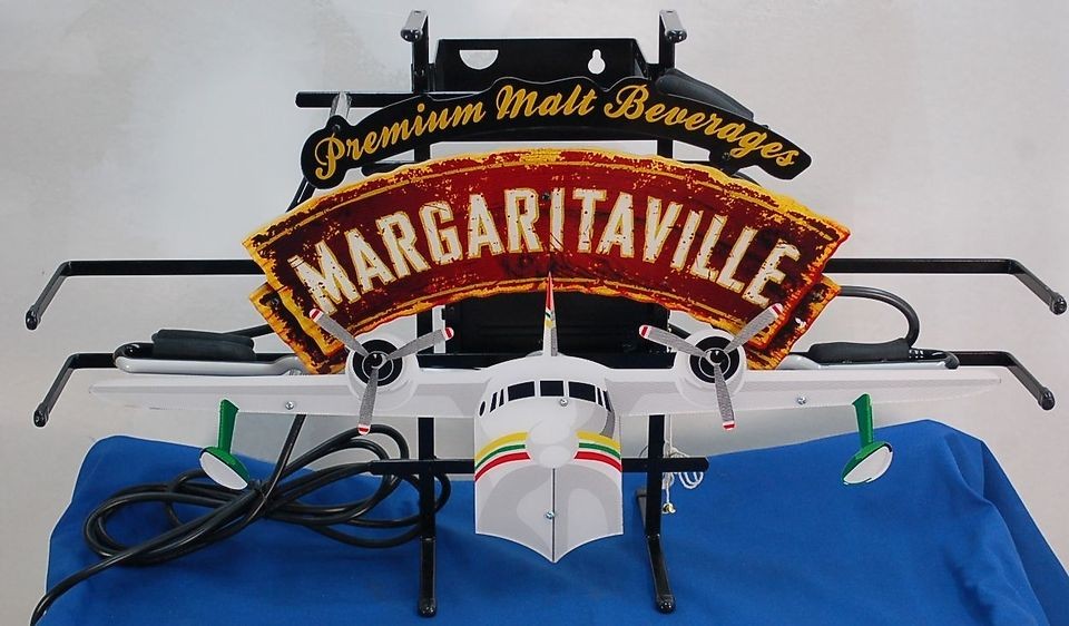 LANDSHARK JIMMY BUFFETT MARGARITAVILLE SEAPLANE NEON