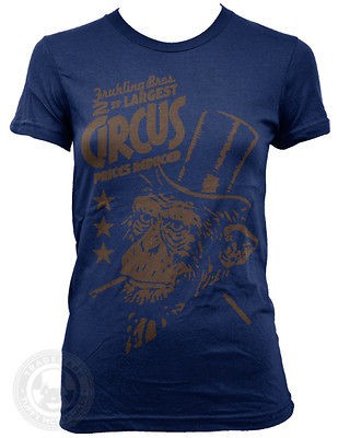 SMOKING MONKEY Funny Vintage Circus Side Show American Apparel 2102 T 