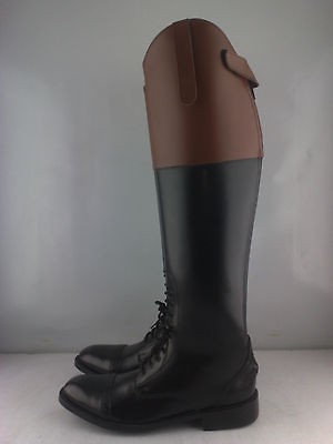 Men Horse Riding Leather Field Boots with Tan Top All Sizes available