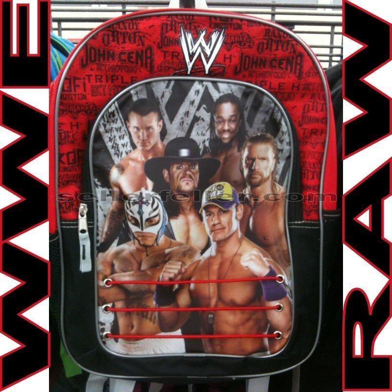 Wrestling WWE Street Fight w/ Bungee Ropes Backpack Bag