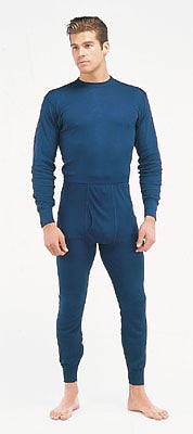 PLYPROPYLENE NAVY BLUE THERMAL UNDERWEAR TOP OR BOTTOM