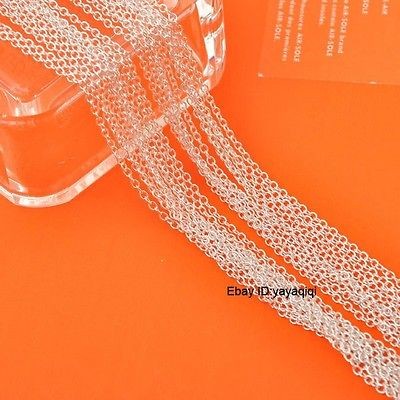 Wholesale 10X Lot 20 Jewelry Findings ROLO Silver Necklace Chains 