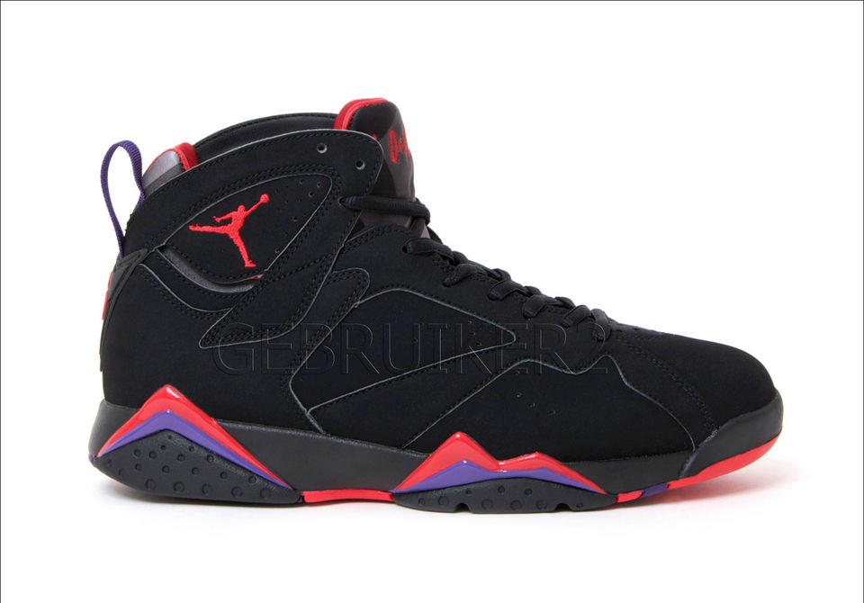 NIKE AIR JORDAN 7 VII RETRO RAPTORS 2012 BLACK/PURPLE SIZES US 8 