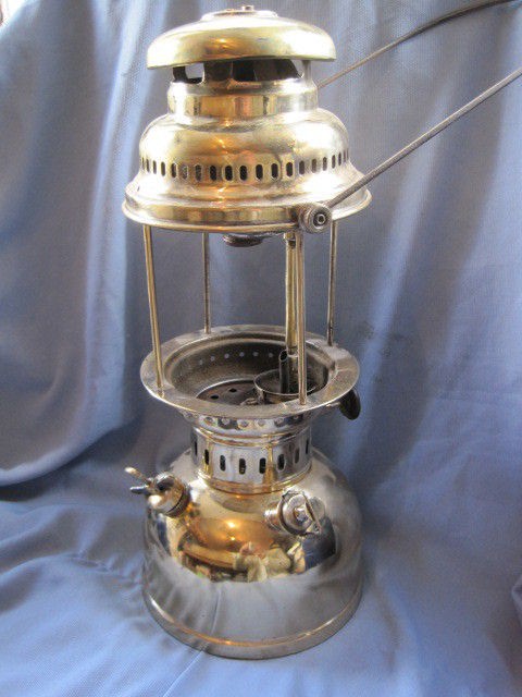 Vintage Kerosene Brass Lamp Sweden Optimus 300