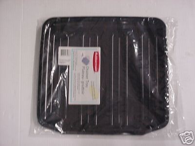 RUBBERMAID SMALL BLACK SLOPED DISH DRAINER TRAY MAT