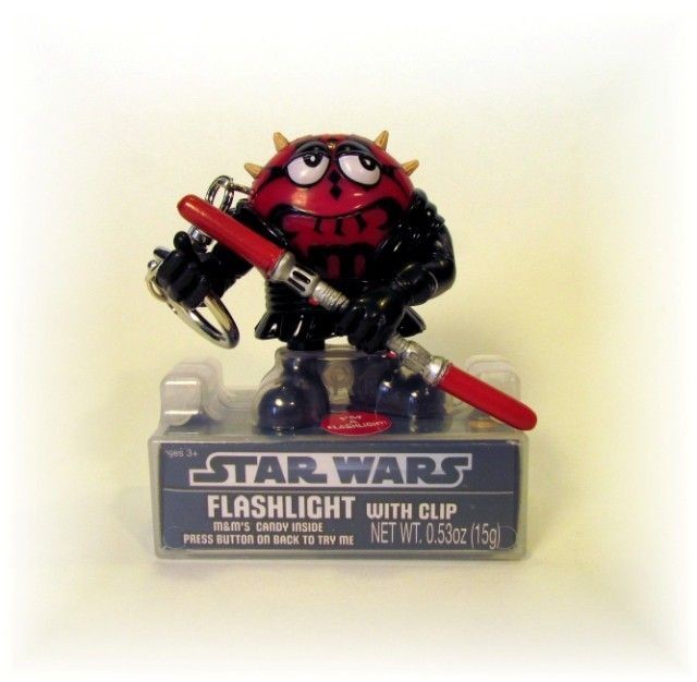 sWORLD STAR WARS DARTH MAUL FLASHLIGHT/KEYCHAIN NEW