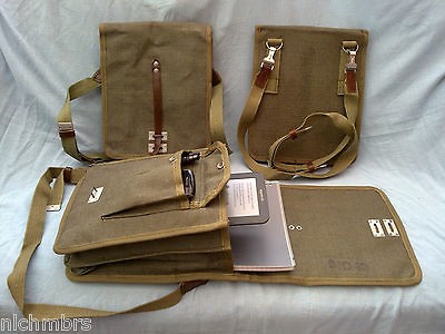   1970s Polish Army Map Case Military Messanger Bag IPad case manbag