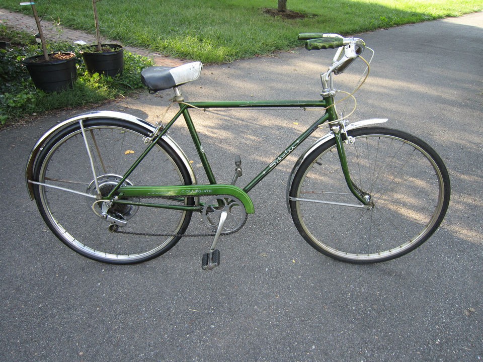   CHICAGO SCHWINN COLLEGIATE MENS 5 SPEED 21 CAMPUS GREEN ORIGINAL