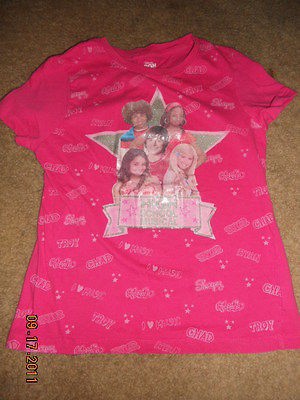 Girls Size 14 16 SS Pink HIGH SCHOOL MUSICAL T Shirt (B7)