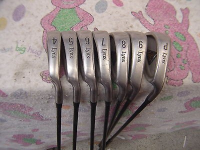 Golf clubs   Starter set   Lynx   Oversize irons   great shape.