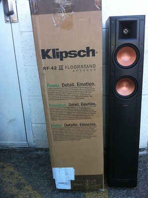 Klipsch RF 42II Floorstanding One Pair OPEN BOX BLACK Never USED MFR 